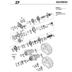Запчасти КПП Gearbox ZF-AS Tronic 12AS2130TD/12AS2131TD/12AS2135TD,   MAN TGA/TGS/TGX (указывайте в заказе номер небходимой запчасти)