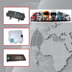 Розширювальні бачки та кришки радіаторів системи охолодження двигунів вантажівок, повна інформація у прикріпленому каталозі, наявність і ціну уточнюйте