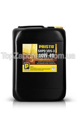 Моторное масло PRISTA полусинтетическое 10W40 для грузовиков Euro 3, 20 литров, PRIS SHPD VDS3 10W40 (Prista)