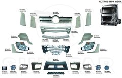 Кузовні деталі Mercedes Actros MP 4 Mega & Giga-Big Space & Stream Space (11 сторінок з номерами) , вказуйте в замовленні номер необхідної запчастини