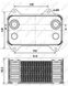 Теплообменник масляный радиатор двигателя DAF Euro 3  XF95 / CF85 , 1667565, 1661504, 1387035, 90690, 31195, TP879493 (Tempest)