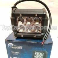 Фара LED додаткова 12/24V, 6*3W, 97*80*62mm (Tempest)
